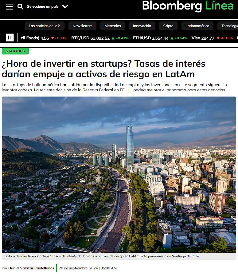 Hora de invertir en startups? Tasas de inters daran empuje a activos de riesgo en LatAm